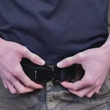 Load and play video in Gallery viewer, The Oversize Ninja Metal Nylon Belt
