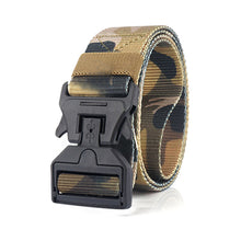 Load image into Gallery viewer, The Oversize Camo Gun Metal Nylon Belt
