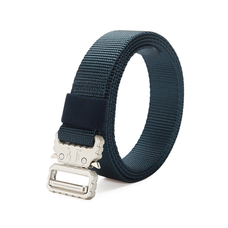 1 Nylon Cobra Techwear Belt Quick Release Polished Silver / Medium / None