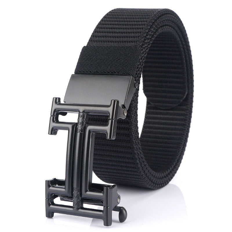 The Oversize Letter H Nylon Belt