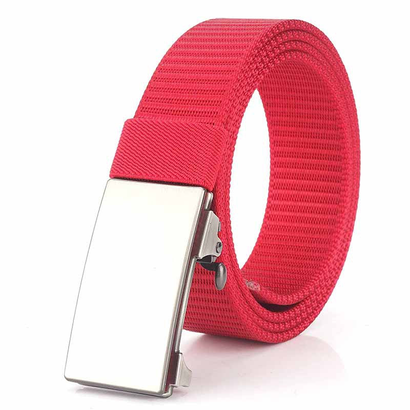 The Oversize Silver Plated Nylon Belt