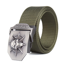 Load image into Gallery viewer, The Oversize Danger Skull Nylon Belt
