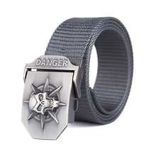 Load image into Gallery viewer, The Oversize Danger Skull Nylon Belt
