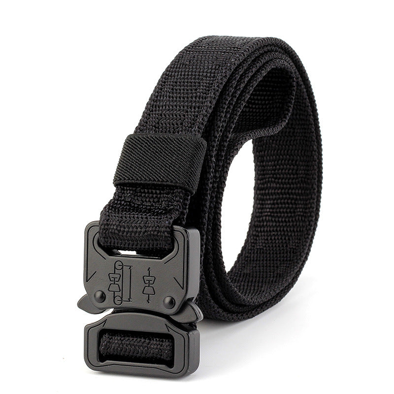 The Oversize Matte Black Cobra Tactical Nylon Belt
