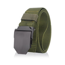 Load image into Gallery viewer, The Oversize Black Metal Nylon Belt
