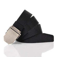 Load image into Gallery viewer, The Oversize Silver Metal Nylon Belt
