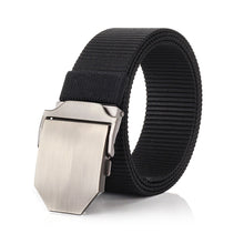 Load image into Gallery viewer, The Oversize Silver Metal Nylon Belt
