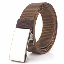 Load image into Gallery viewer, The Oversize Silver Plated Nylon Belt
