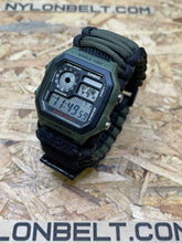 Load image into Gallery viewer, Jungle Ops Paracord Watch
